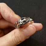 Retro The Nude Body Adjustable Open Ring For Men Punk Gothic Edgy Hiphop Copper Jewelry Bold Statement Vintage Accessories Gift - Imagine 4