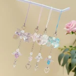 Phone Charm Y2K Phone Chain Trendy Pendant Bow Lanyard Mobile Phone Strap Sweet Girl Key Cord Mobile Lanyard Jewelry Gift - Imagine 4