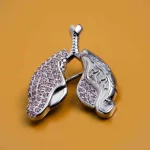 Hanreshe Medical Lung and Kidney Brooch Pin Anatomy Biology Jewelry Lapel Backpack Medicine Badge for Doctor Nurse - Imagine 6